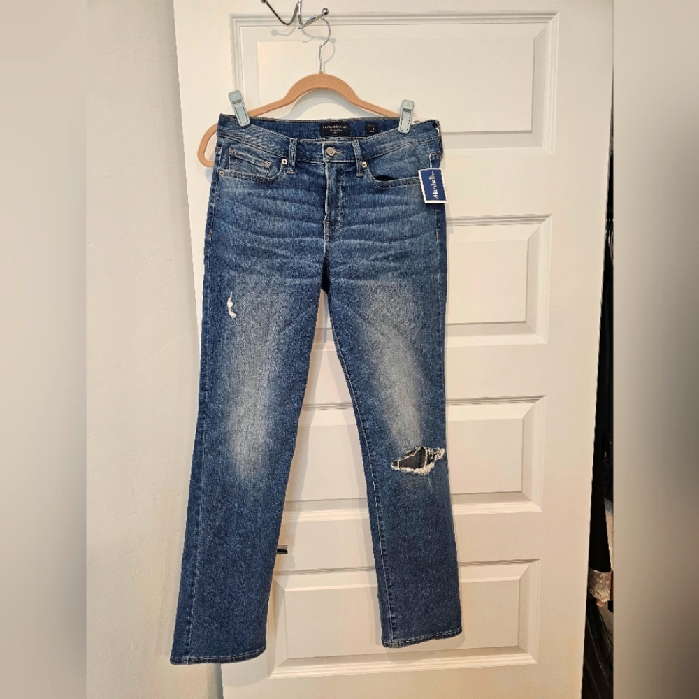 Lucky Brand Distressed Blue Straight Leg Jeans